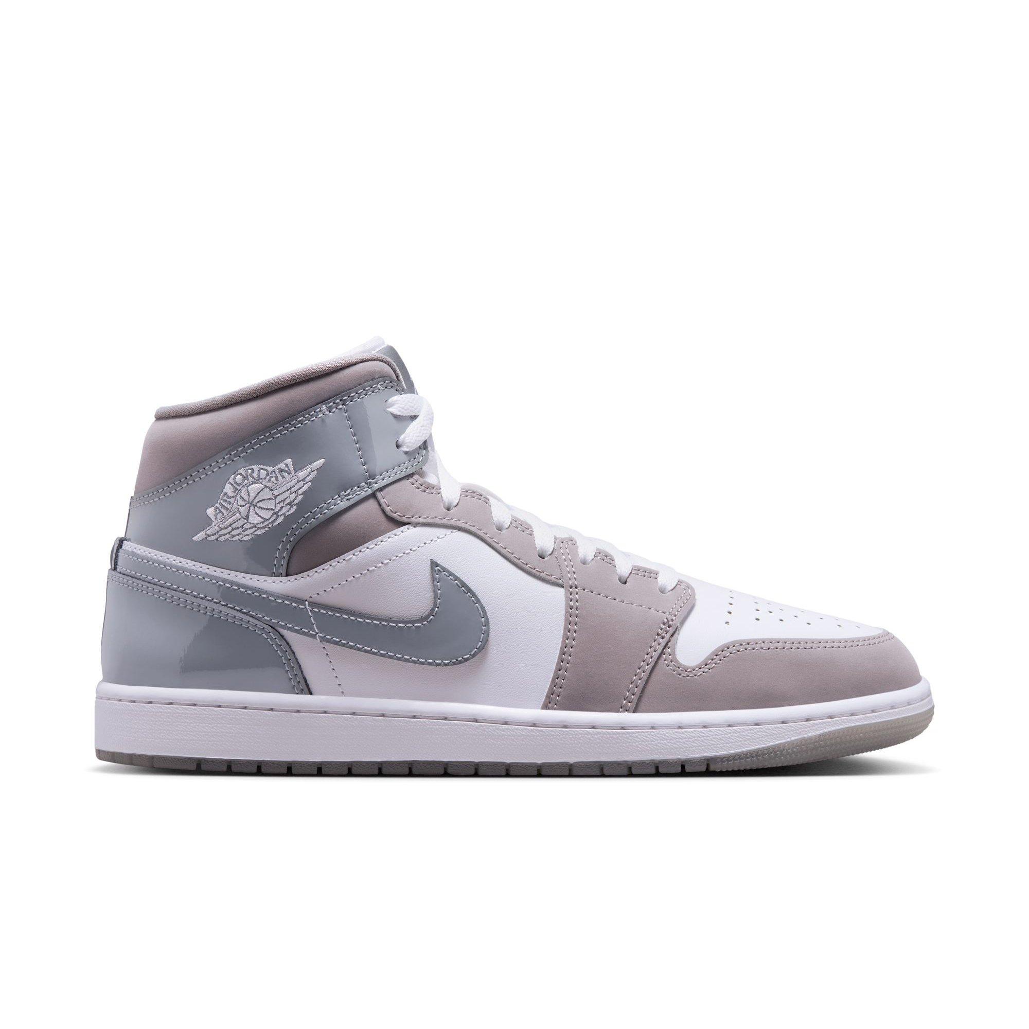 ★Nike★ Air Jordan 1 Mid SE M White Medium Grey Cool Grey H Jordan 1 Mid SE White Medium Grey Cool Grey Men's - HF3216